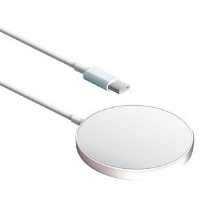 XYST™ 15-Watt MagSafe® Wireless Charger with Built-in USB-C® Cable in White - 1 of 4