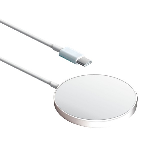 XYST™ 15-Watt MagSafe® Wireless Charger with Built-in USB-C® Cable in White - image 1 of 4