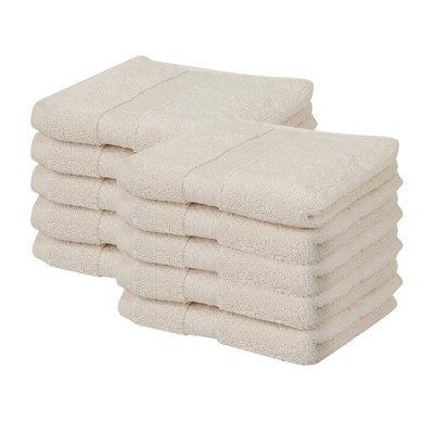 Splash Zero Twist 100% Ring Spun Cotton Face Washcloth Set – Reversible, 550 GSM, Soft, Lightweight, Highly Absorbent Towels for Bathroom