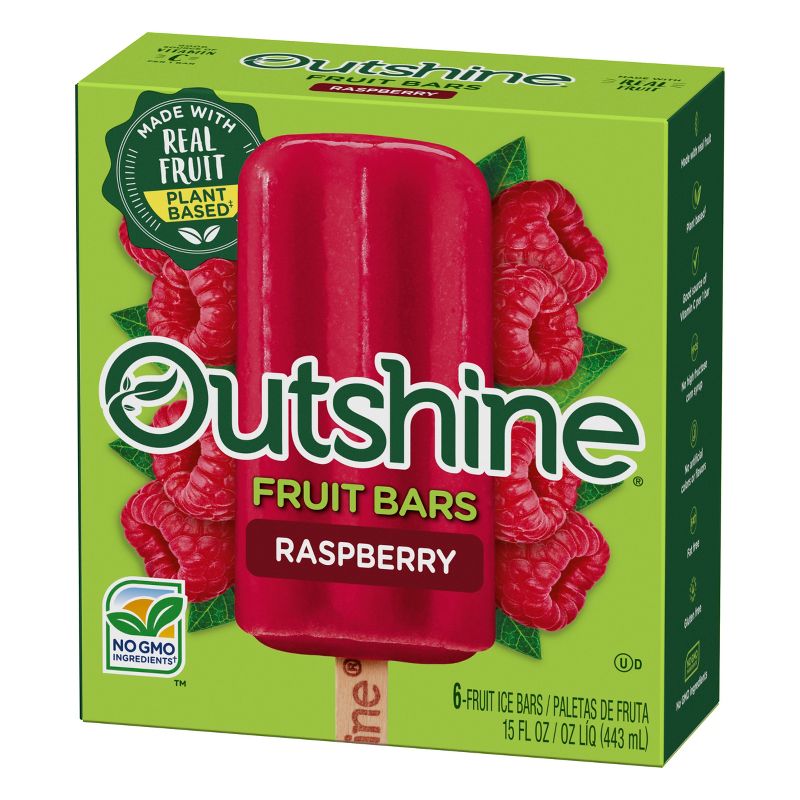 Outshine Raspberry Fruit Frozen Bar - 6ct, 6 of 13