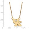 Black Bow Jewelry 14k Yellow Gold Plated Sterling Silver Kentucky Wildcats NCAA Necklace 18 Inch - 2 of 4