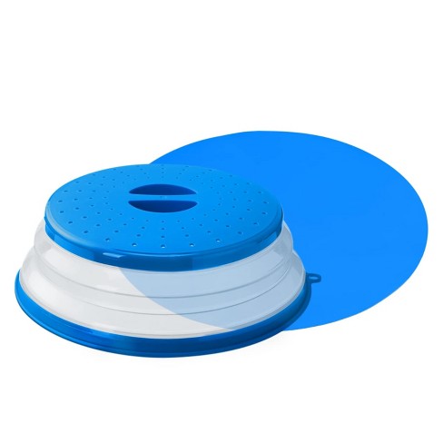 Anpei 2-in-1 Collapsible Microwave Cover And Turntable Mat Set - Blue :  Target