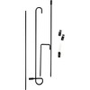 SCS Direct Garden Pole Stands (3 Pk) Durable Metal Holders- Weather Proof, Fits Flags 12" x 18" Yard Signs w Stoppers (28"x17" Assembled w 7" Stakes) - 3 of 4