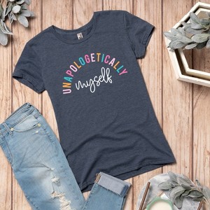 Women's - Instant Message - Unapologetically Myself Short Sleeve Graphic T-Shirt - 1 of 4