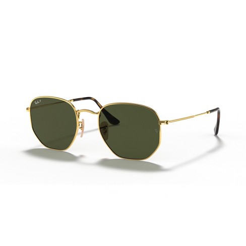 Ray Ban RB3548N 51mm Adult Irregular Sunglasses Polarized Green Lens