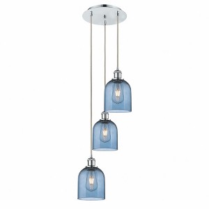 Bella - 3 Light Cord Hung Multi Pendant In Industrial Style-29.25 Inches Tall and 12 Inches Wide - 1 of 1