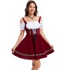 Womens Cold Shoulder Short Sleeve Suede Back Zipper Embroidered Floral Mini Dress - 4 of 4