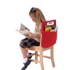 Seat Sack® Large Chair Pocket Classroom Storage Organizer - 17 inch, Red - 3 of 3