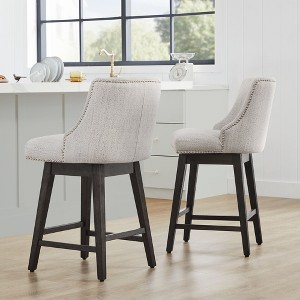 Spruce&Spring Counter Height Swivel Barstool Set of 2 - 1 of 4