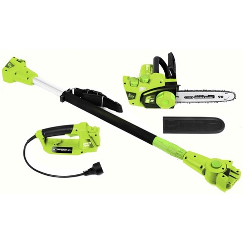 Earthwise Cvps43010 120v 7 Amp 10 In. Corded 2 in 1 Pole Saw Target