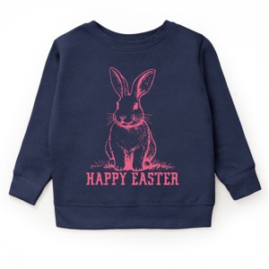 The Juniper Shop Happy Easter Bunny Outline Youth Sweatshirt - 1 of 4