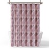 Chuks Collins x Lush Decor Mycelium Dream Shower Curtain 72X72 - Dusty Pink - 2 of 4