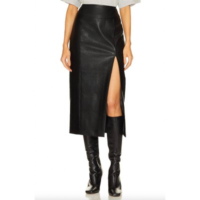 Women's Dante Faux Leather Midi Skirt - BARDOT