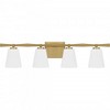 Quoizel Lighting Brindley 4 - Light Vanity in  Aged Brass - 3 of 4
