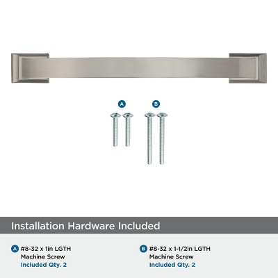 Satin Nickel 6-5/16" Brushed Cabinet Drawer Pull