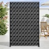 72" H×47"W Dovelina Black Metal Planter Box with Trellis Privacy Screen for Café Patio,Garden & Balconies - 2 of 4