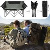 Gulches Oversized Outdoor Camping Recliner Chair - Heavy Duty Folding Design with Armrests, Cup Holder & Carrying Bag - 4 of 4