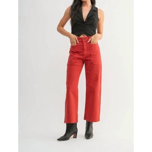Women's Nautical Wide Leg Jean - JUST BLACK DENIM - 1 of 4