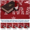 Christmas Area Rugs, Washable Non-Slip Snowflakes Quotes Carpet, Soft Low Pile Foldable Stain Resistant for Bedroom, Home - 4 of 4