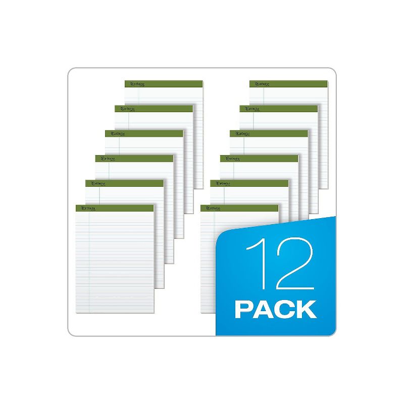 Earthwise by Ampad Recycled Writing Pad 8 1/2 x 11 3/4 White Dozen 20172, 2 of 9