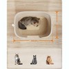 Feandrea Cat Litter Box, 25.2" L x 17.3" W x 13" H, Extra Large Litter Box, High-Sided Litter Box, for Large Cats - 3 of 4