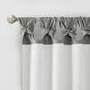 Faux Silk Bead Trim Luxurious Window Valance, DIY Twist Tab Top with Extra Lining Multi-Color Valance for All Decor Styles - 4 of 4