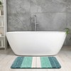 Unique Bargains Bathroom Non-Slip Water Absorbent Soft Shaggy Rubber Back Bath Rug - 2 of 4