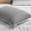 Gracie Mills Endellion Modern Grey Striped Duvet Cover Set - 4 of 4