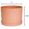 Bloem Mathers Round Resin Planter Pot Indoor and Outdoor Gardening - 2 of 4