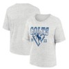 NFL Indianapolis Colts Women's Oatmeal Heather Rolled Sleeve T-Shirt - 3 of 3