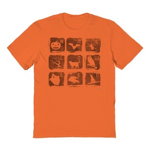 Rerun Island Men's Halloween Blocks   Halloween Short Sleeve Graphic Cotton T-Shirt - 1 of 2
