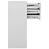 vidaXL Steel Office Cabinet with Adjustable Shelf and Locker, Industrial Style Sturdy Storage Unit with 3 Drawers in Gray, 35.4"x15.7"x40.2" - 4 of 4