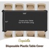Crown Display 54 in. x 108 in. Plastic Tablecloth - 12 Pack - 4 of 4