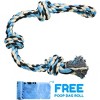 Pacific Pups Products - 23" Rope Dog Toy - L - 3 Knot Dog Tug Toy for Large Dogs. - 3 of 4