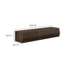 Modway Vaughn 64 Inch Wall Mounted TV Stand – Walnut – Mid-Century Floating Entertainment Console with Open Storage and Cord Management - 2 of 4