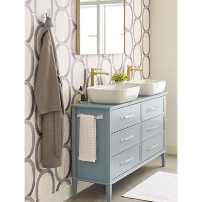 Polished Nickel Modern Wall Mounted Towel Bar