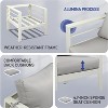 VINGLI Outdoor Furniture Aluminum Patio Furniture Set, Outdoor Sofa and Coffee Table Set Modern Patio Sofa Set (White) - 4 of 4