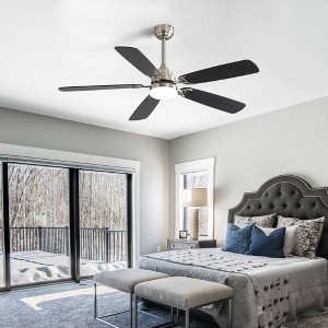 SKRAN 52 Inch Ceiling Fans , 6-Speed Low Profile Fans with 3-Color Lights, 3-Timer Reversible and Remote for Bedroom Living Room,Patio - 1 of 4