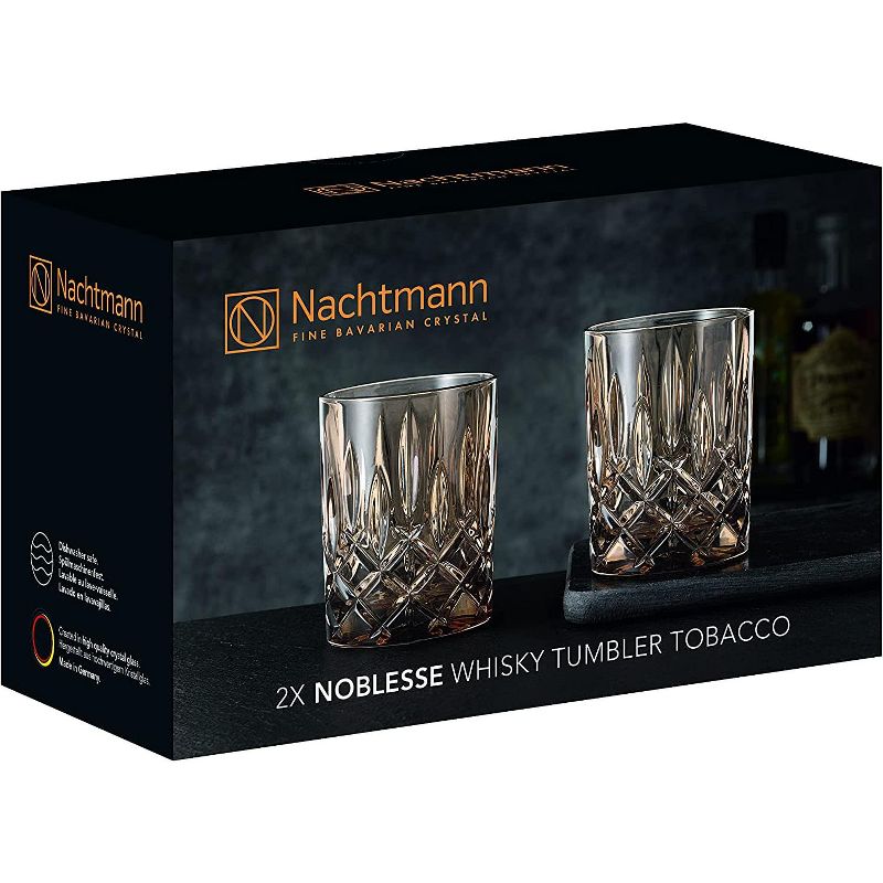 Nachtmann Noblesse 4″ Whiskey Tumbler, Fine Crystal Glass for Bourbon, Whiskey, & Other Beverages, 10.4-Ounces, Dishwasher Safe, 2 of 6