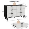 Modern Wooden 5/6 Drawer Dresser with Vintage Pattern Design - 2 of 4