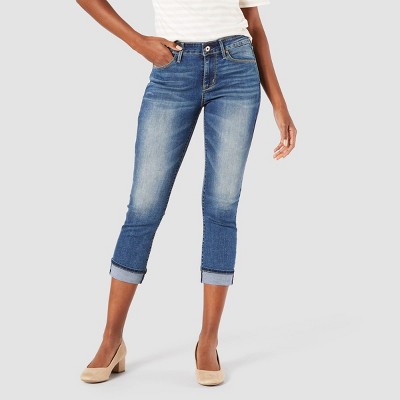 levi denizen cropped jeans