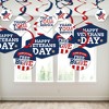 Big Dot of Happiness Happy Veterans Day - Patriotic Hanging Decor - Party Decoration Swirls - Set of 40 - 3 of 4