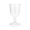 True Party Disposable Plastic Wine Glasses, Stemmed Clear Plastic Cups for Outdoors, Parties, 6 Oz Set of 20 - 4 of 4