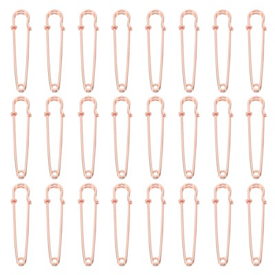 Unique Bargains Metal DIY Blankets Crafts Brooch Making Home Sewing Large Safety Pins 60 Pcs
