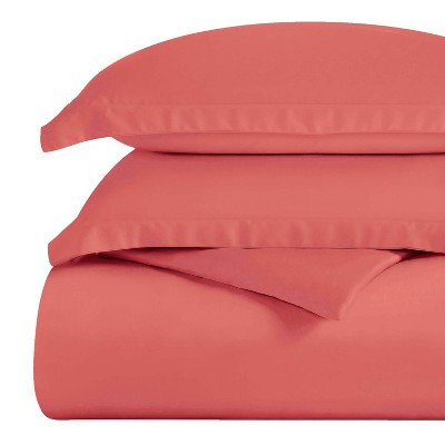 Premium Cotton 300 Thread Count Solid Duvet Cover Set by Blue Nile Mills