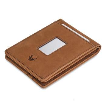 Donbolso Leather Wallets for Men with Coin Pocket, Brown