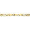 Black Bow Jewelry 5.5mm, 10k Yellow Gold, Concave Figaro Chain Necklace - 4 of 4