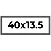 PosterPalooza | Panoramic Refined Black Picture Frame - UV Acrylic, Foam Board Backing, Hanging Hardware - 2 of 4