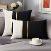 REGALWOVEN Velvet Soft Decorative Square Patchwork Throw Pillow Covers  2 Pcs - 2 of 4