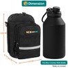 SUN CUBE Water Bottle Holder Strap, Insulated Neoprene Sleeve Bag Carrier, Crossbody Carrying Sling Purse Pouch Pocket Walking Hiking - 4 of 4